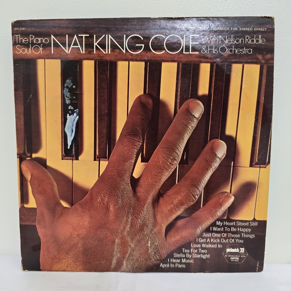 NAT KING COLE Nelson Riddle Orch Piano Soul‎ 1968 Vinyl LP Pickwick Record Jazz